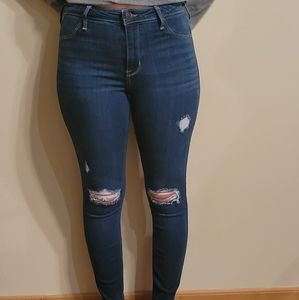 Hollister high rise dark wash jeans